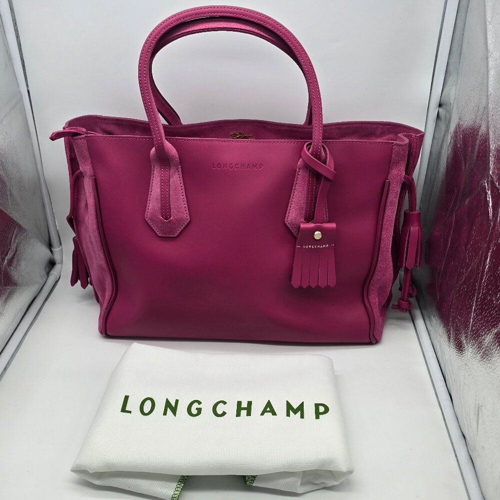 Longchamp Medium Penelope Fantasie Tote L1295861 Fuchsia